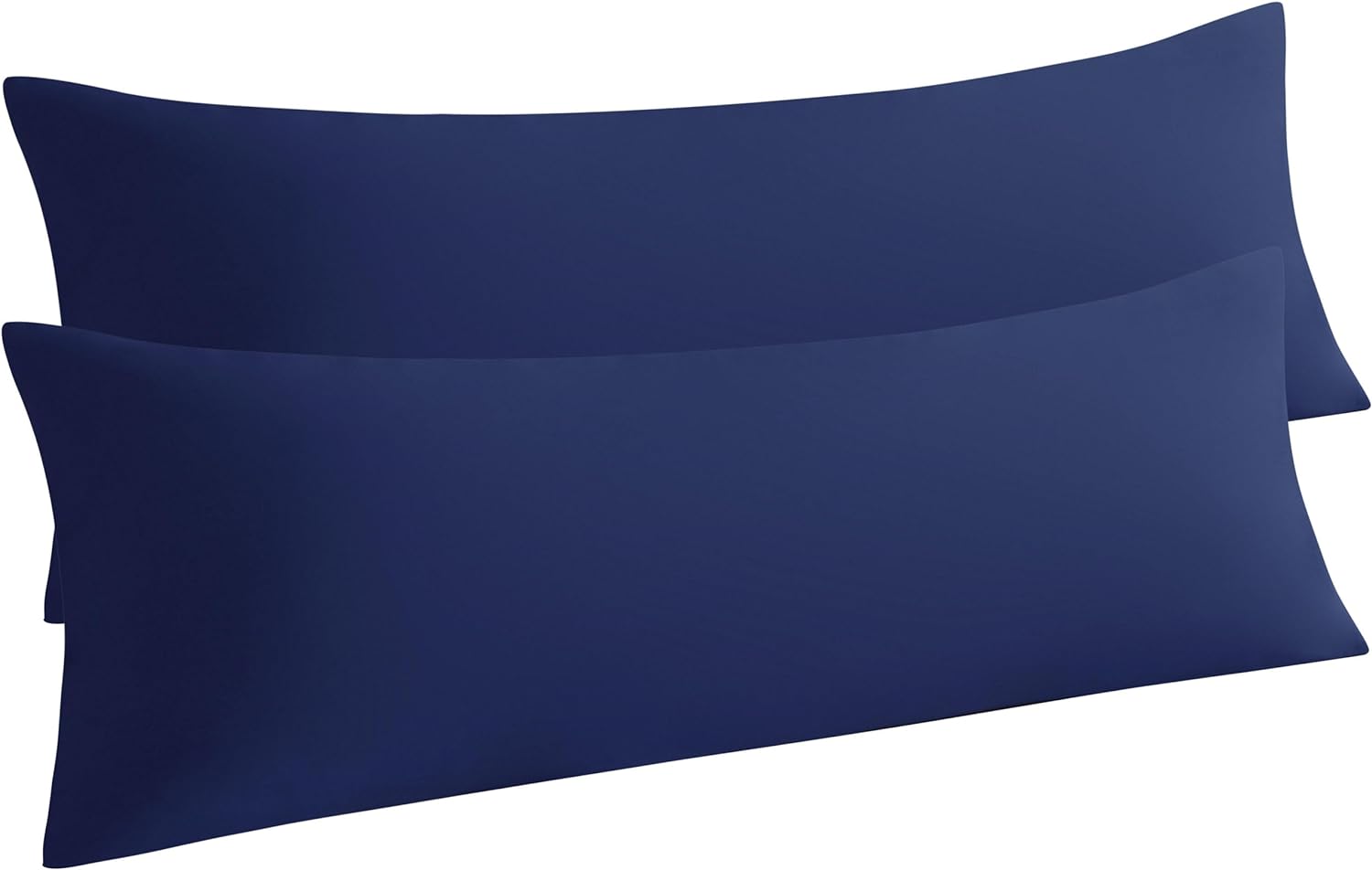 Ntbay Body Pillow Cases Set of 2, 2 Pack Brushed Microfiber 20x54 Pillow Cases, Soft, Wrinkle, Fade, Stain Resistant Navy Blue Pillow Cases…
