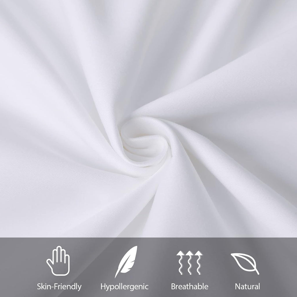 ShunjieHome 100% Egyptian Cotton Pillow Cases Set of 2, King Size 400 Thread Count Cooling Pillowcases, Soft and Breathable Pillow Covers wit…