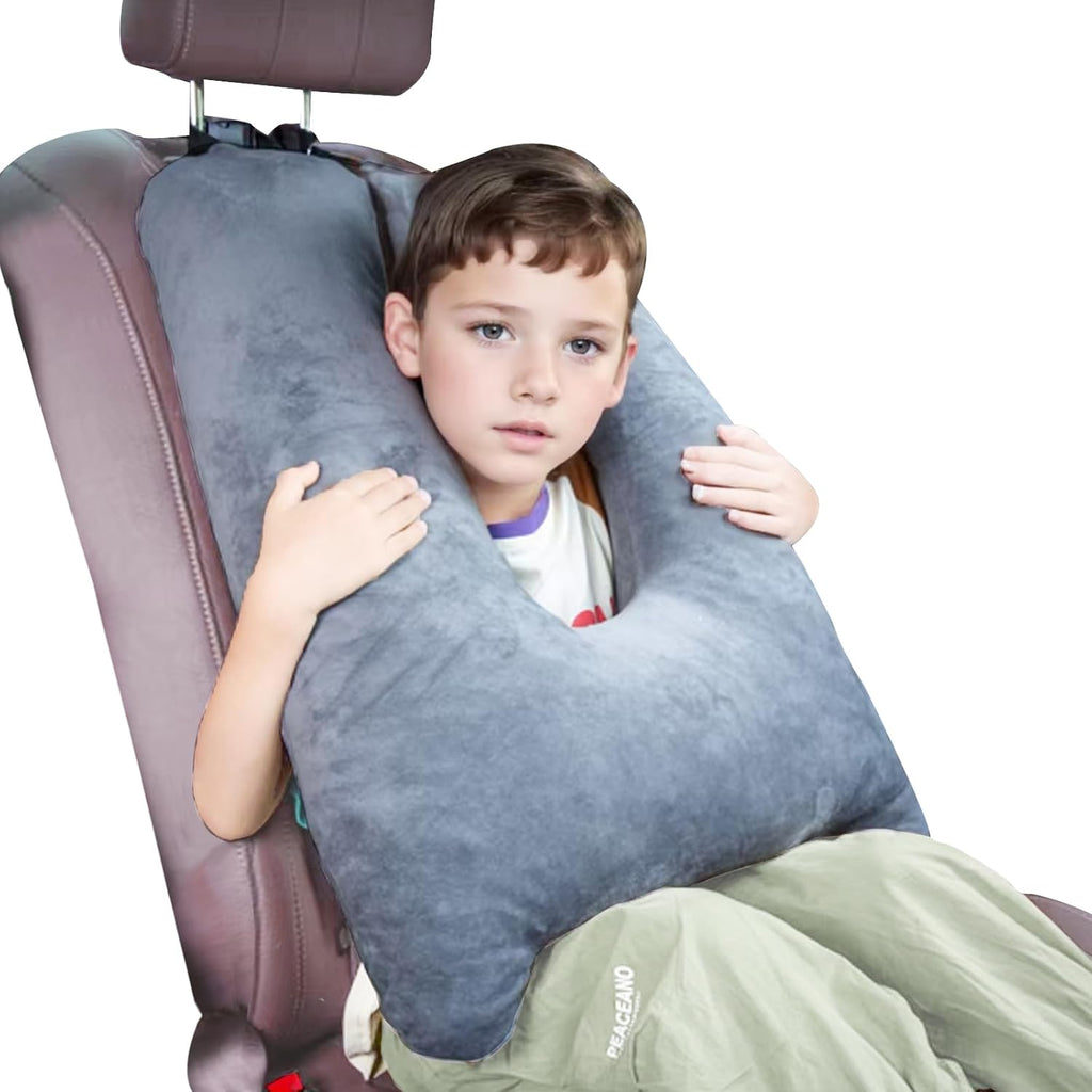 1 MIDDLE ONE Car Pillow for Kids, Memory Foam Travel Pillow for Car and Adults, Kid Travel Pillow for Sleeping on Road Trip, Small Body…