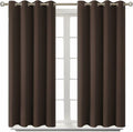 BGment Blackout Curtains for Living Room - Grommet Thermal Insulated Room Darkening Curtains for Bedroom, 2 Panels of 52 x 54 Inch, Brown 5…