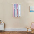 Addsomecolortolife XiDi Blue Curtains for Bedroom, Blackout Curtain for Kids Room, Pink and Purple Curtain Double Layer Drapes 42 Inchs Lon…