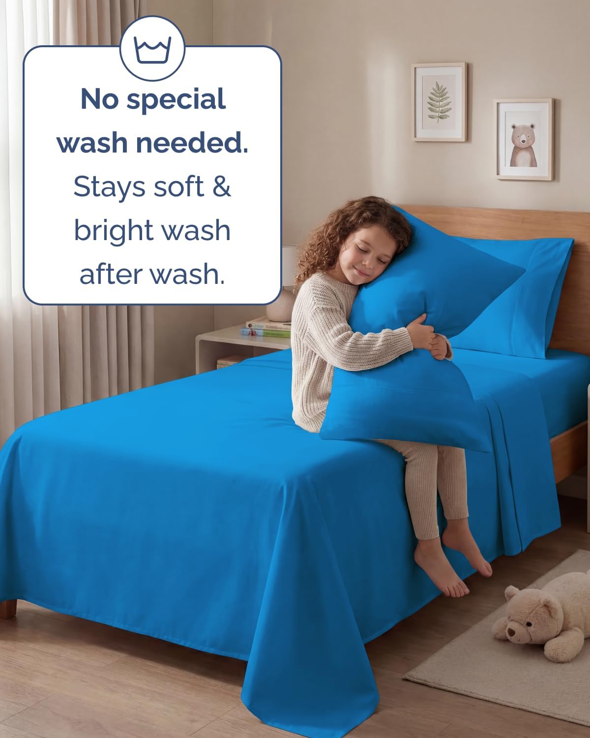 Twin 4 Piece Sheet Set - Comfy, Breathable & Cooling - Hotel Luxury Bedding for Women, Men, Kids, Teens & Children - 1 Flat & 1 Fitted…