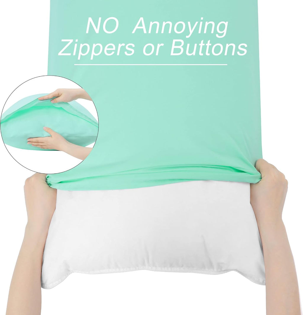 uxcell 100% Microfiber Body Pillow Cover | 1800 Thread Count Pillowcase | Soft Pillow Case with Envelope Closure | 90 GSM Ployester | No Wr…