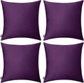 Thmyo 4-Pack 100% Cotton Comfortable Solid Decorative Throw Pillow Case, Thmyo Square Cushion Cover Pillowcase Sublimation Blank Pillow Cove…