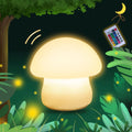 Muid Mushroom Lamp, Rechargeable Night Light, Multi-Color LED Mushroom Nightlight, Dimmable Nightlamp for Breastfeeding, Nursery Squishy Si…