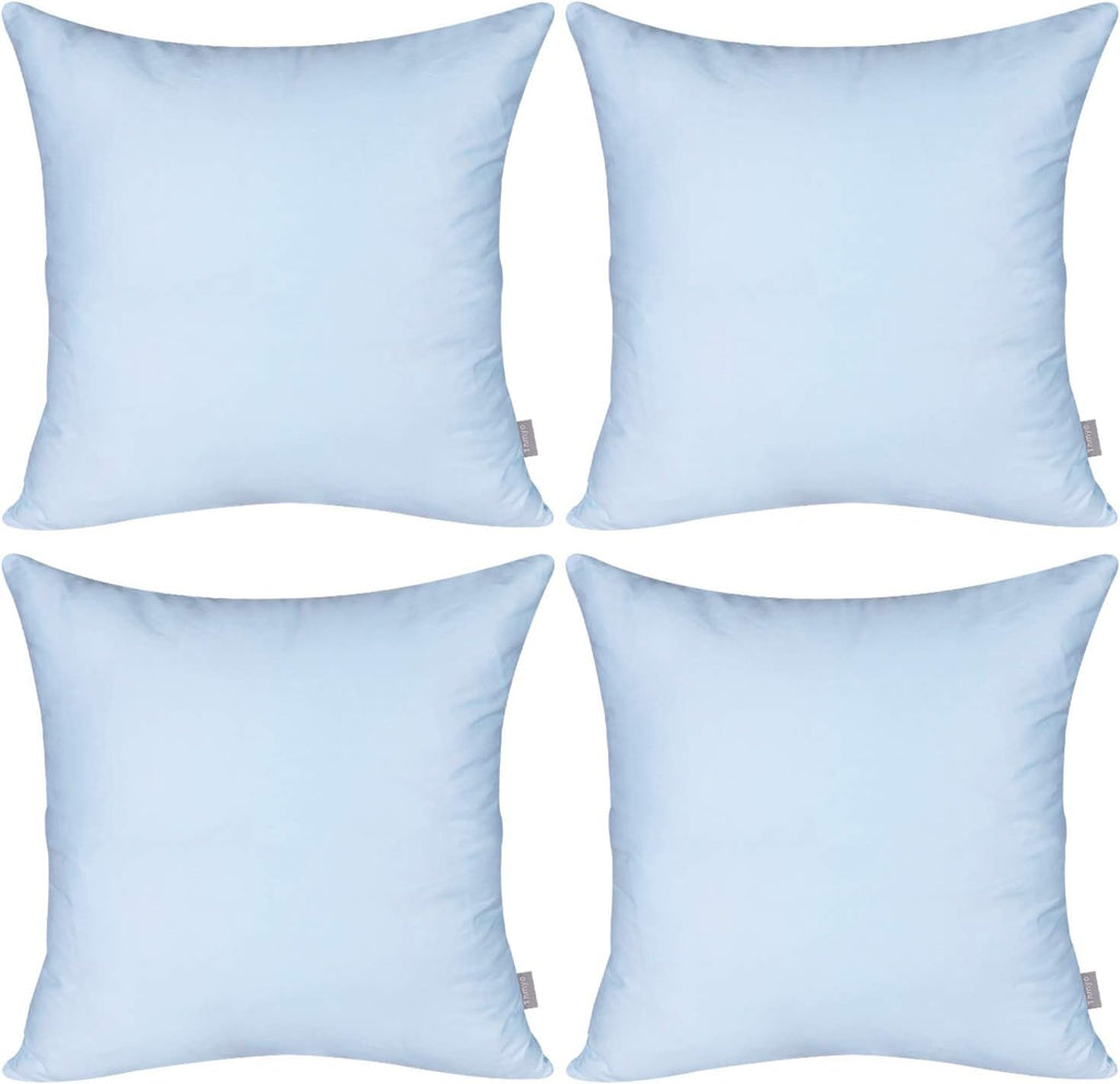 Thmyo 4-Pack 100% Cotton Comfortable Solid Decorative Throw Pillow Case, Square Cushion Cover Pillowcase Sublimation Blank Pillow Covers DI…