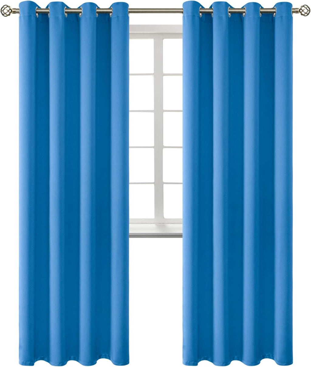 BGment Room Darkening Curtains 84 Inches Long - Grommet Thermal Insulated Drapes Window Treatment Curtains for Bedroom, 2 Panels, 52 x 84 I…