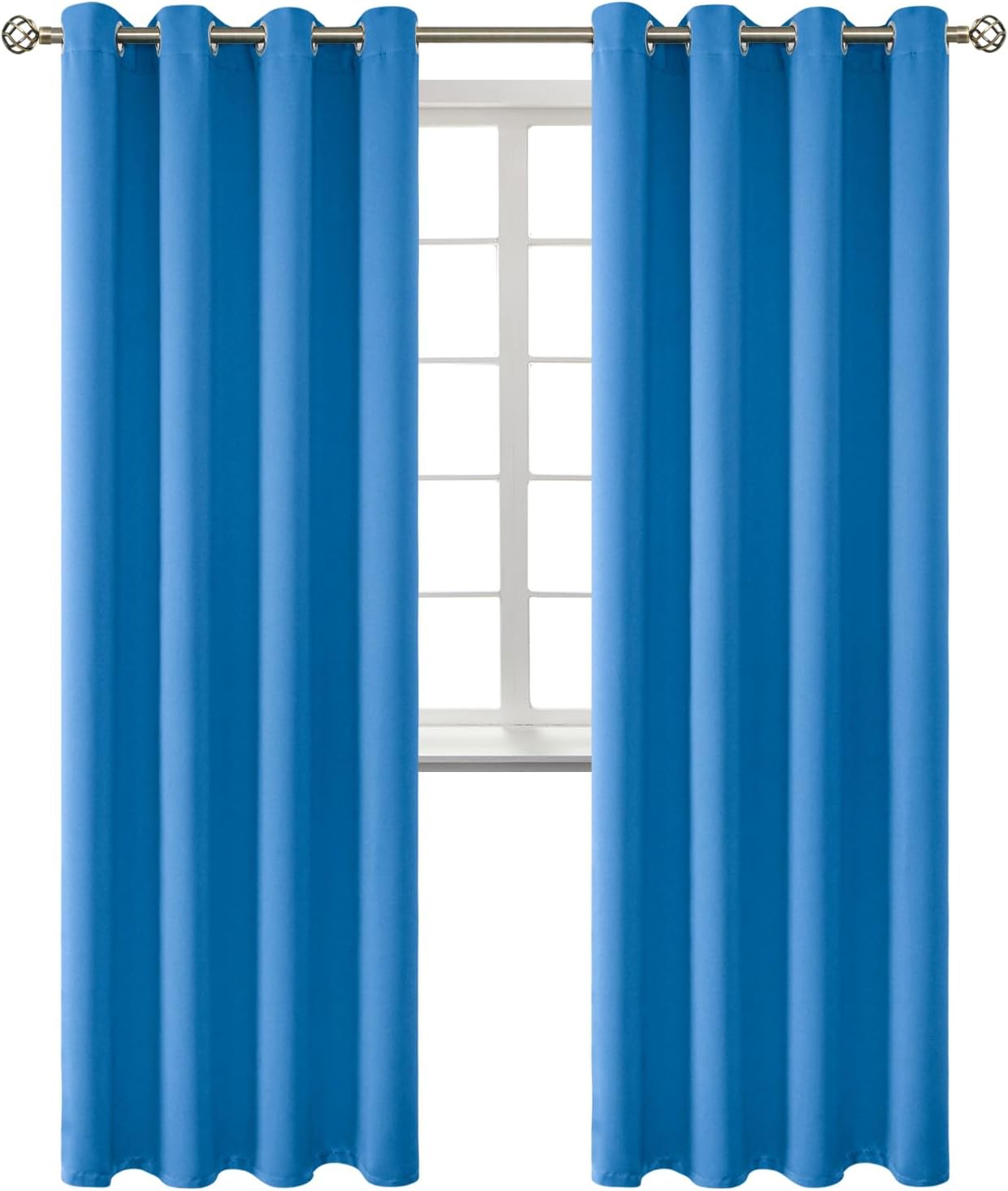 BGment Room Darkening Curtains 84 Inches Long - Grommet Thermal Insulated Drapes Window Treatment Curtains for Bedroom, 2 Panels, 52 x 84 I…