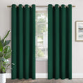 YoungsTex Emerald Green Blackout Curtains 84 Inch Length for Living Room - Thermal Insulated with Grommet Room Darkening Window Treatments…