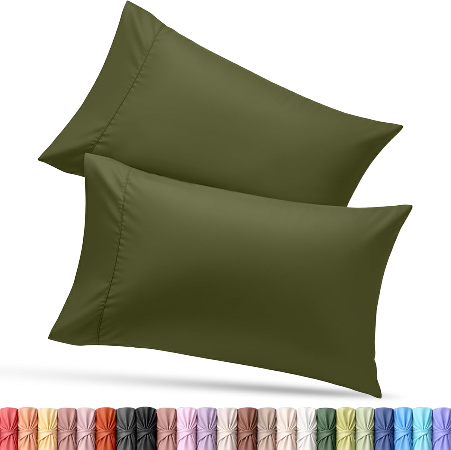 Utopiabedding Utopia Bedding Pillow Cases Standard Size 2-Pack – Soft Brushed Microfiber – Envelope Closure – Perfect for Hospitals, Hotels…