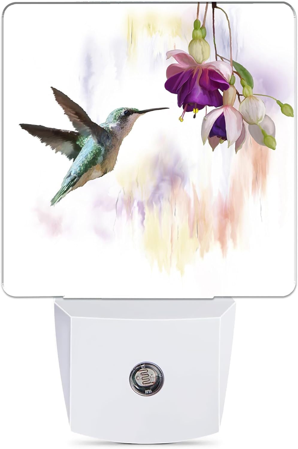 Groovy Hummingbird Flowers Dusk to Dawn Night Light, Auto Sensor Lamp Home Indoor Stairway Kitchen Corridor, Night Lights Plug into Wall…