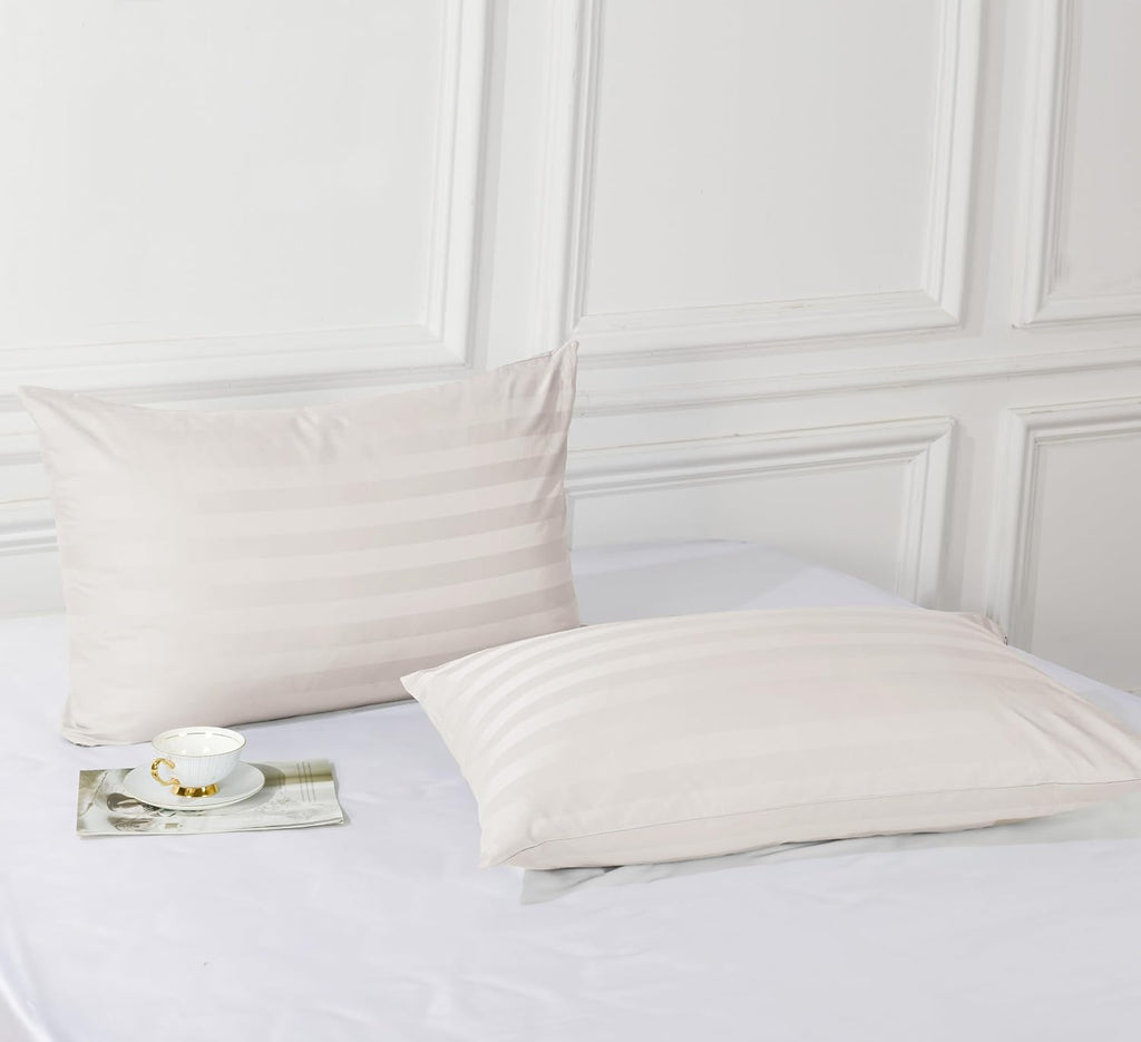 100% Egyptian Cotton Toddler Pillowcases Set of 4, 400 Thread Count Sateen Weave Small Pillow Protectors, Super Soft Breathable Zippered…