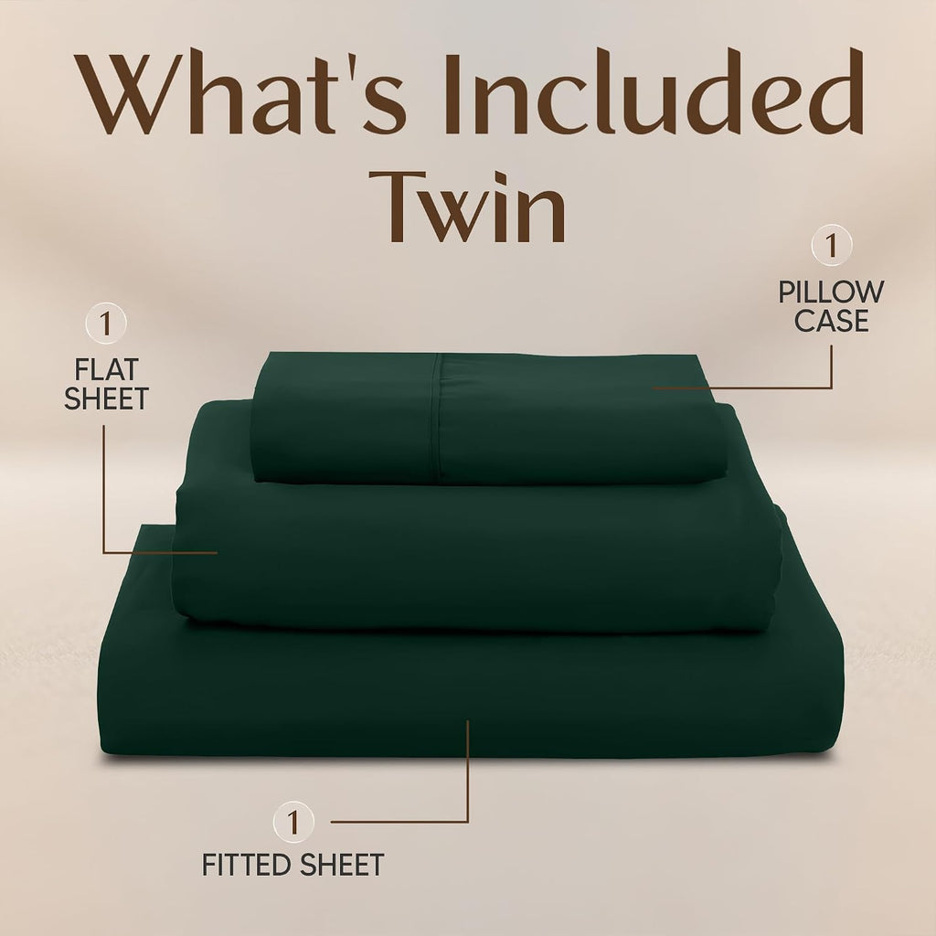 Utopiabedding Utopia Bedding Twin Sheet Set – 3 Piece Bed Sheets for Twin Size Bed, Soft and Breathable Microfiber, Includes 1 Fitted Sheet…