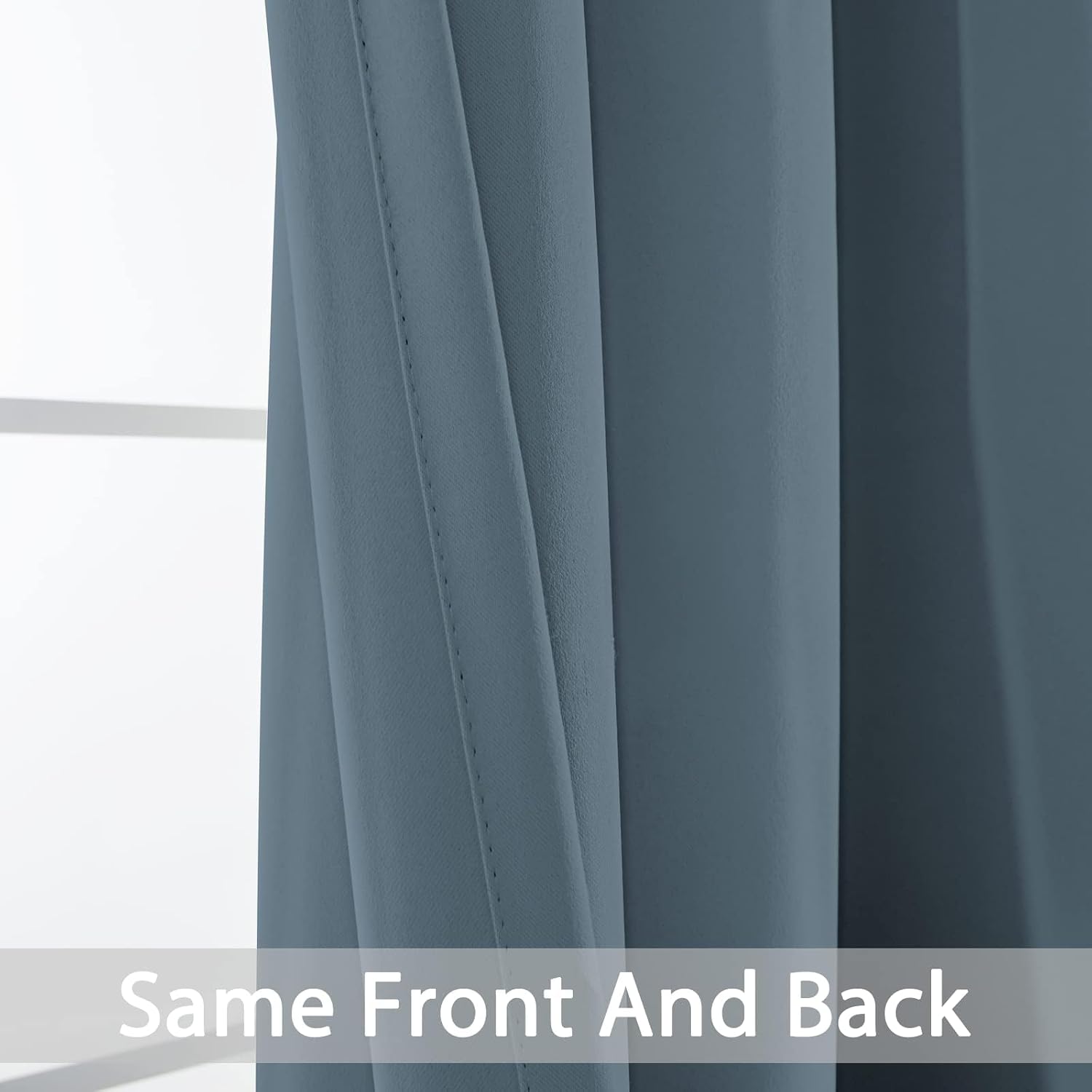 Yakamok 72 Inch Length Blackout Curtains for Bedroom, Room Darkening Thermal Insulated Solid Grommet Panels for Living Room(42Wx72L…
