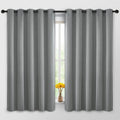 Yakamok Dove Grey Room Darking 63 Inch Length 2 Panel Sets for Livingroom Dining Room Darkening Thermal Insulated Bay Window Hotel Modern…