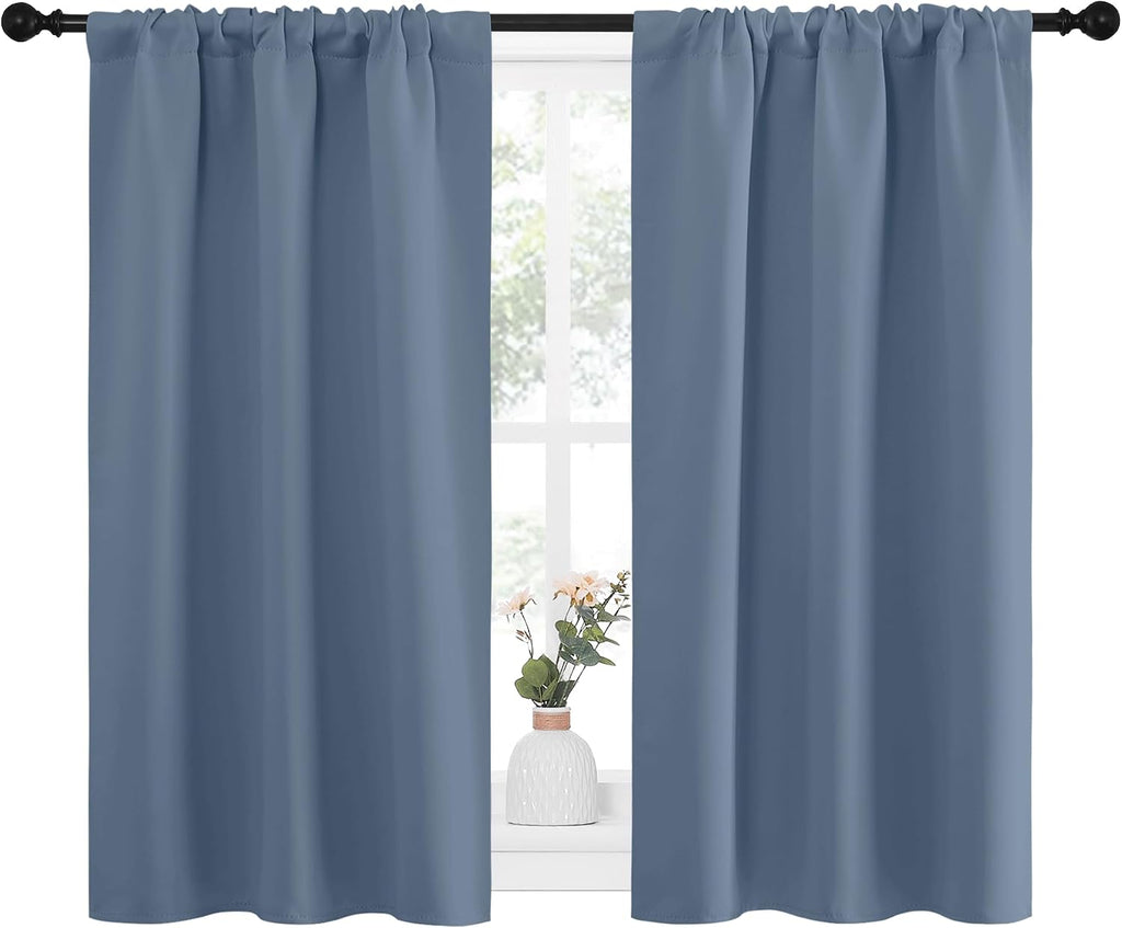 NICETOWN RV Blackout Curtains for Camper Windows, Short Blackout Curtains & Drapes, Thermal Insulated Blackout Curtain Panels for Kids…