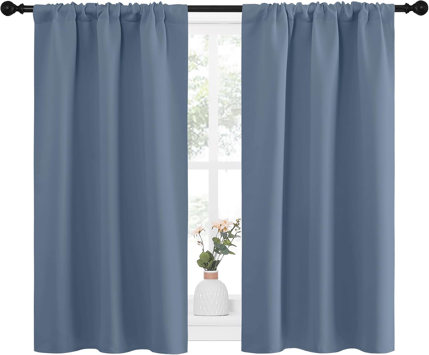 NICETOWN RV Blackout Curtains for Camper Windows, Short Blackout Curtains & Drapes, Thermal Insulated Blackout Curtain Panels for Kids…