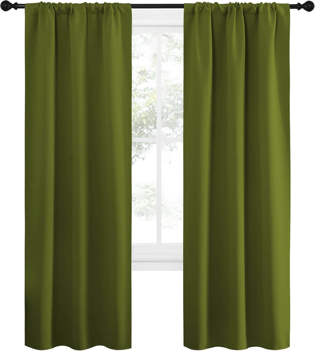 NICETOWN Blackout Christmas Curtains for Living Curtains, Bedroom Draperies with Rod Pocket, Nursery Essential Thermal Insulated Blackout…