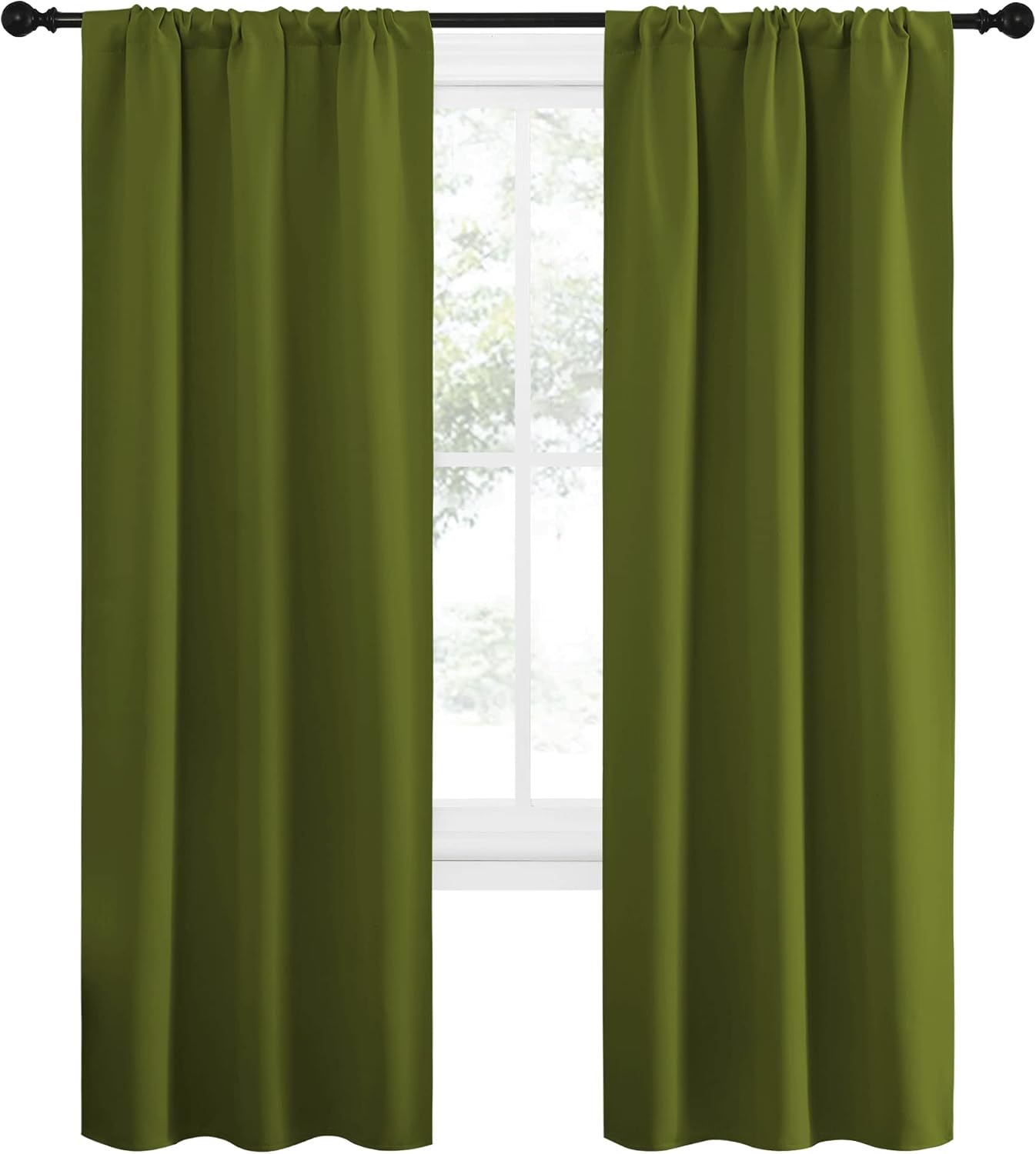 NICETOWN Blackout Christmas Curtains for Living Curtains, Bedroom Draperies with Rod Pocket, Nursery Essential Thermal Insulated Blackout…