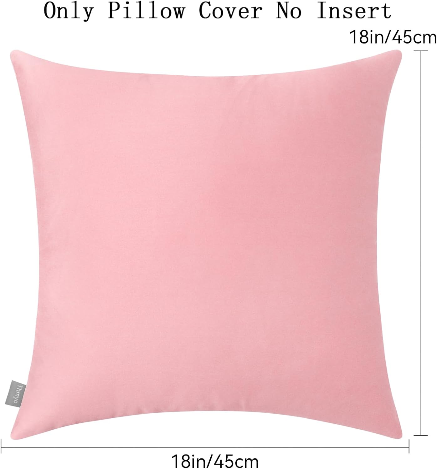 Thmyo 4-Pack 100% Cotton Comfortable Solid Decorative Throw Pillow Case Square Cushion Cover Pillowcase Sublimation Blank Pillow Covers DIY…