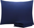 Ntbay Standard Pillowcase Set - 2 Pack Brushed Microfiber 20x26 Pillowcases - Soft, Wrinkle-Free, Fade-Resistant, Stain-Resistant, Navy Blu…