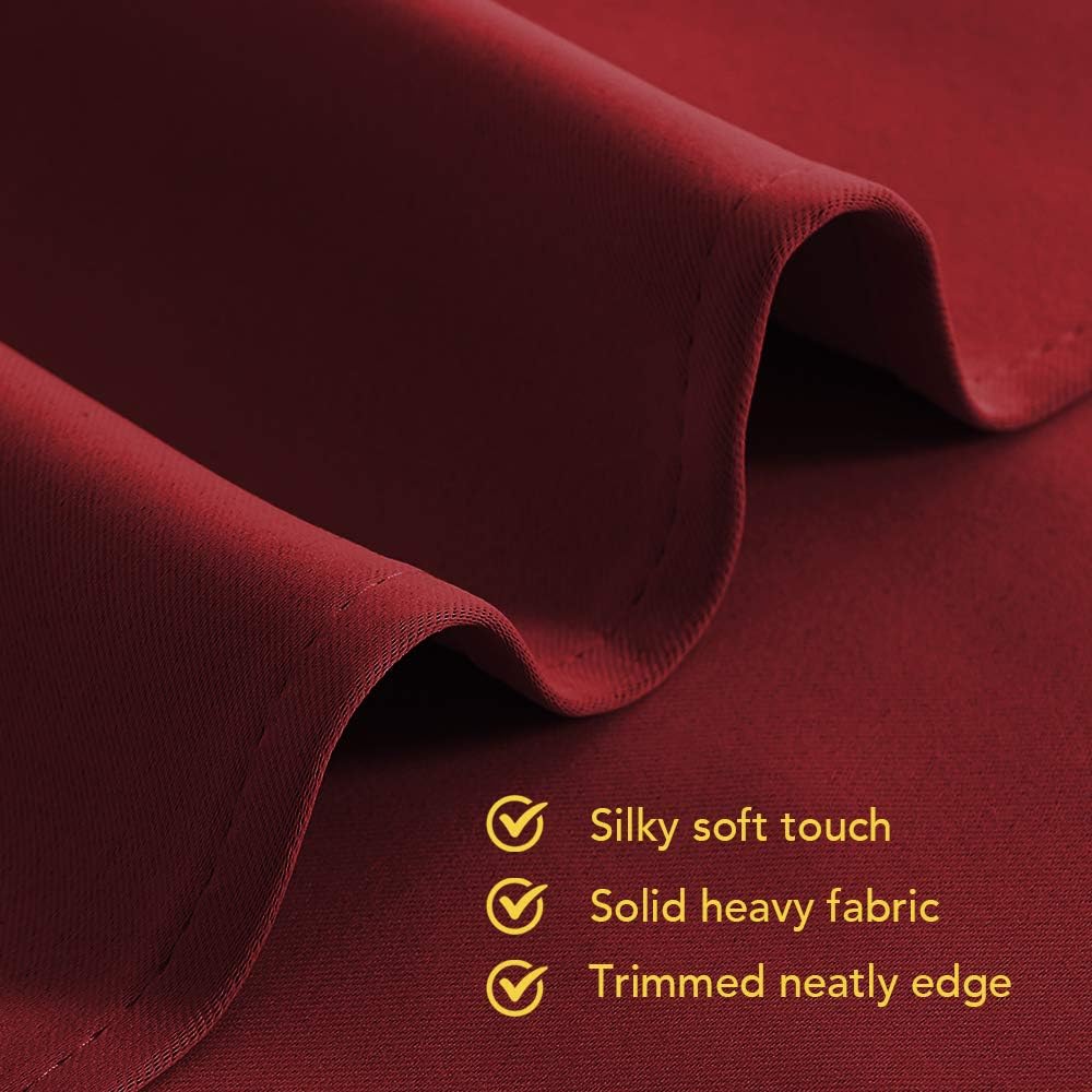 NICETOWN Christmas Window Curtains Blackout Drapes, Thermal Insulated Solid Grommet Blackout Curtains/Draperies for Living Room (One…