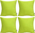 Thmyo 4-Pack 100% Cotton Comfortable Solid Decorative Throw Pillow Case, Square Cushion Cover Pillowcase Sublimation Blank Pillow Covers DI…