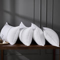 Bed Pillows Standard Size Set of 4, Medium Firm Hotel Pillows for Sleeping, Cooling Pillows for Side & Back Sleepers, Down Alternative…