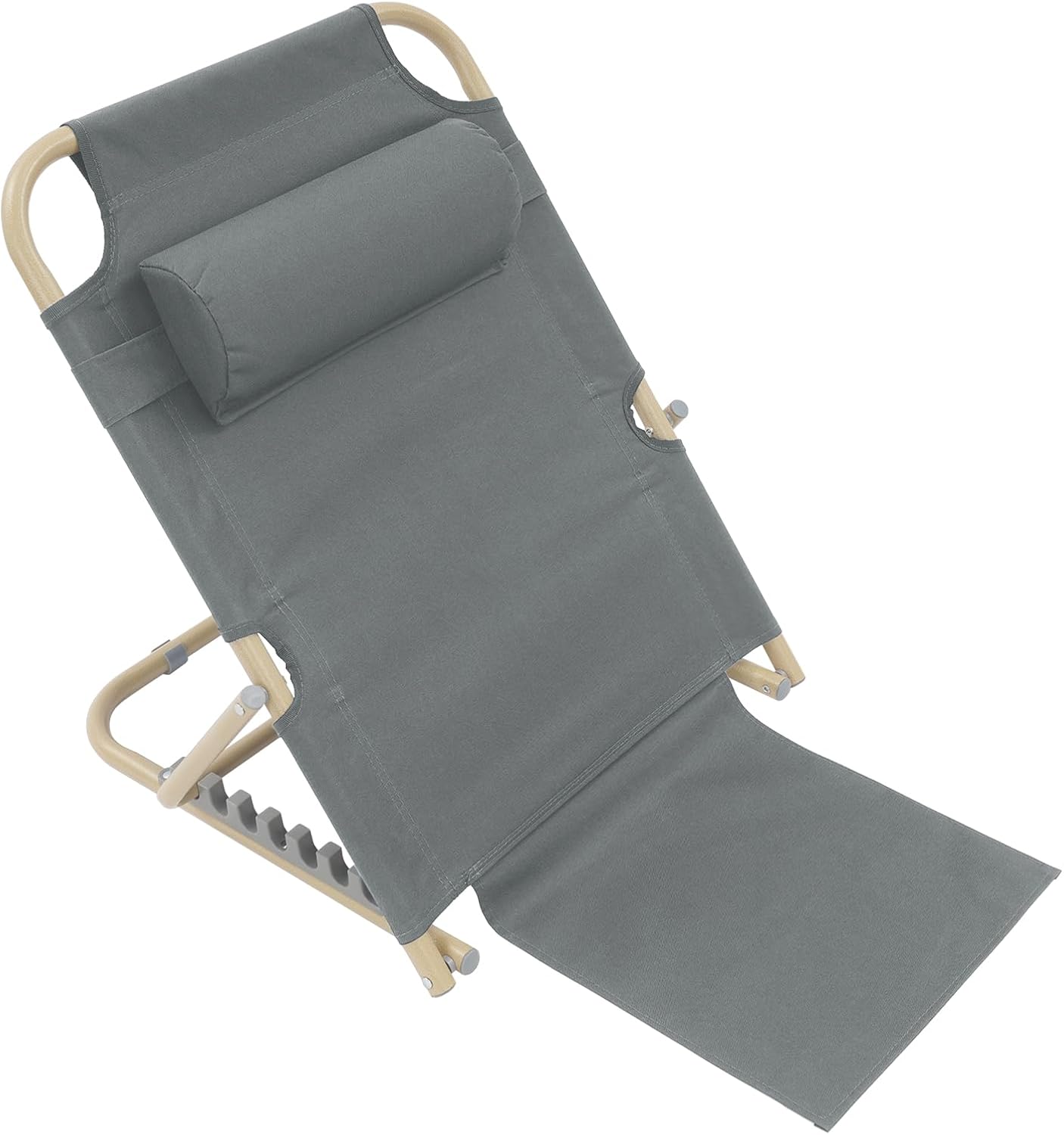 PERFERATE Bed Backrest Support Portable Bed Chair 7 Gears Adjustable Lifting Beds Backrest Folding Reading Chair with Pillow for Elderly…