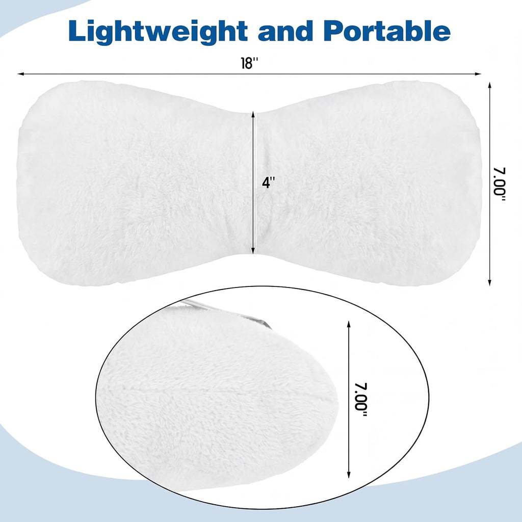 Colingmill 1 Pc Neck Pillow for Recliner Headrest Pillow Bone Shaped Chair Plush with Adjustable Strap Neck Support and Curve Head Cushion…