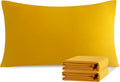 Ntbay King Pillowcase Set - 2 Pack Brushed Microfiber 20x36 Pillowcases - Soft, Wrinkle-Free, Fade-Resistant, Stain-Resistant, Ginger Yello…