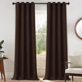 Yakamok Blackout Curtains for Bedroom 2 Panels Set 108 Inch Length Thermal Insulated Room Darkening Dark Black Out Drapery Grommet Window…