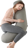 BATTOP Pregnancy Pillows with Cooling Cover, Cooling Maternity Pillow for Sleeping, Support for Belly, HIPS, Legs, Pregnancy Must Haves, Side…