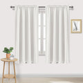 DWCN Blackout Curtains Thermal Insulated, Energy Saving & Noise Reducing Bedroom and Living Room Curtains, Ivory, W 52x L 63 Inch, Set of…
