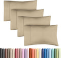 Standard Pillow Cases Set of 4 - Soft Hotel Quality Pillowcase Covers - Comfy Bedding for Women, Men, Kids & Teens - Machine Washable…