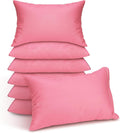 Kigley 6 Pack Mini Pillows Bulk Small Pillows 14"x9" Soft Travel Nap Pillow for Daycare Nap Time Pet Neck Lumbar 6 Pack 9 inches Pink