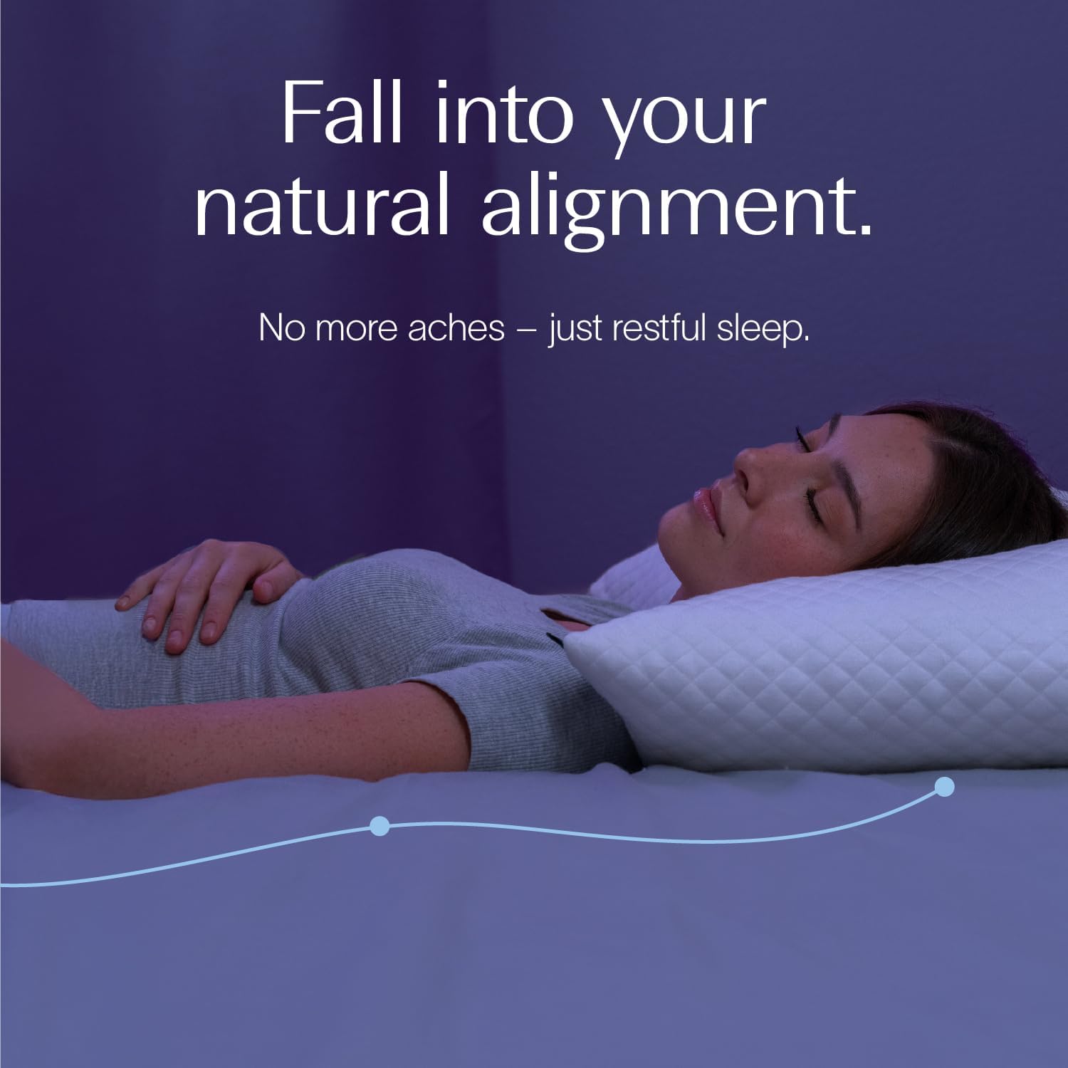 DreamyBlue Signature Pillow w/Adjustable Loft • Shredded Memory Foam Fill • Neutral Alignment for Side, Back, and Stomach Sleepers • Washab…