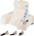 Kayfia Reading Pillow with 30-90° Stepless Adjustable Angle & Height, 2 in 1 Back Wedge Pillow for Bed Sitting up, Backrest Pillow for…