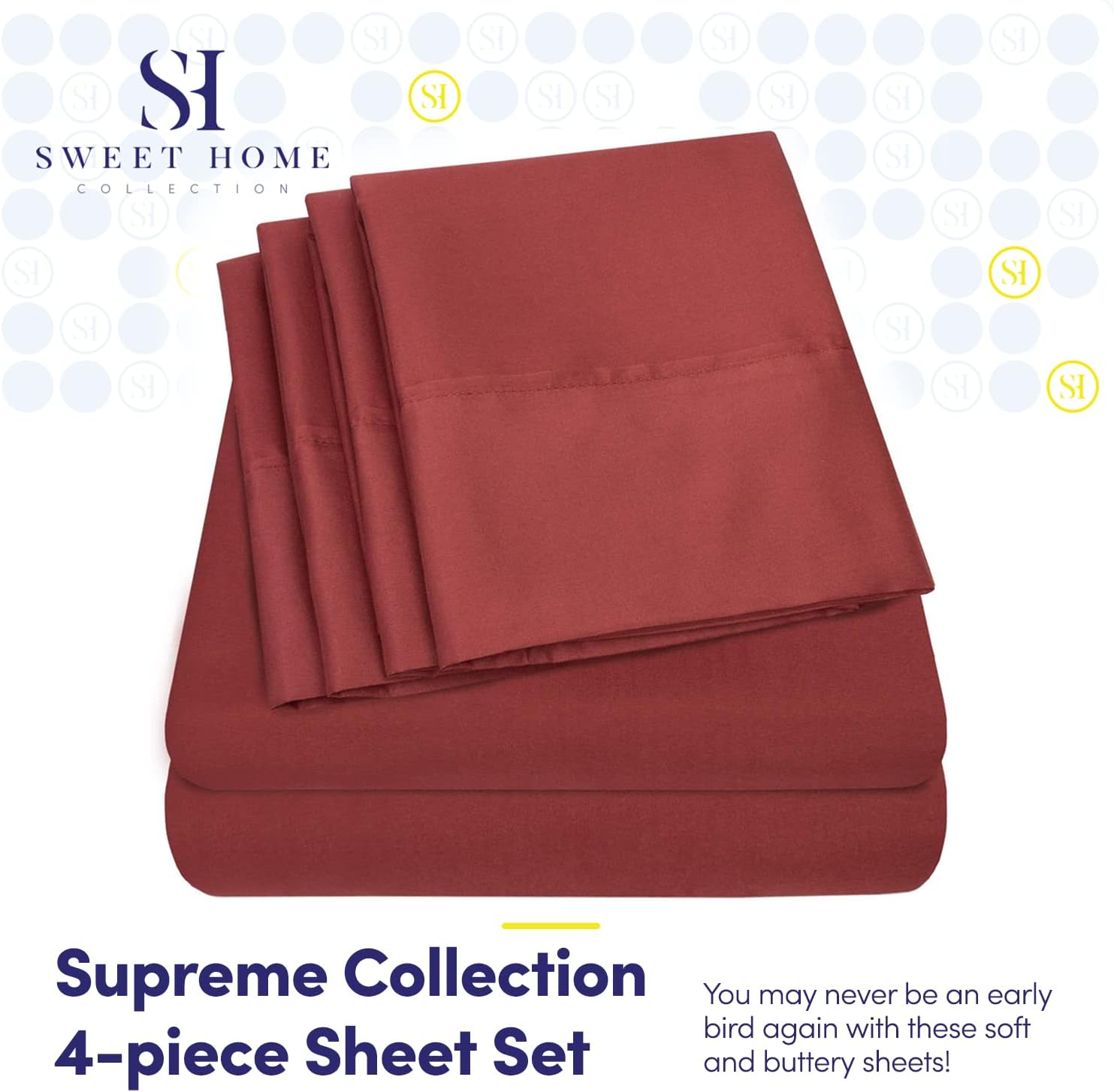 Twin XL Size Bed Sheets - 4 Piece 1500 Supreme Collection Fine Brushed Microfiber Deep Pocket Twin X-Large Sheet Set Bedding - 1 EXTRA…