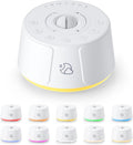 Sound Machine White Noise Machine - 30 Soothing Sounds, 10 Colors Night Light, Rechargeable Battery- Travel Portable Sound Machine for…