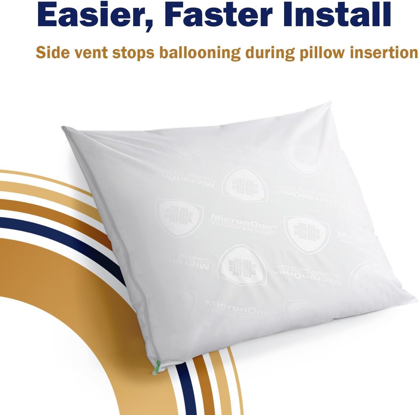 CleanRest PRO Max Waterproof Pillow Protector, Queen Size - Zippered (1-Pack), Dust Mite Allergen & Bed Bug Proof, Anti-Microbial Treated,…