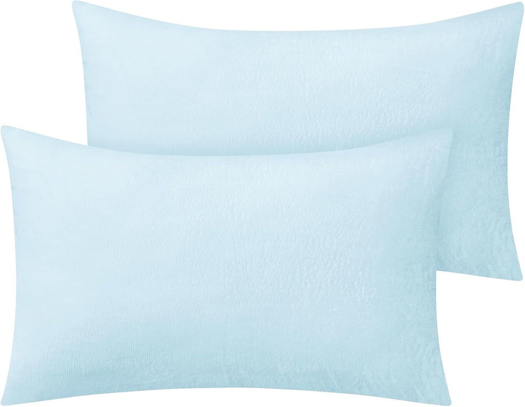 Bedelite Flannel King Size Pillow Cases Set of 2, Super Soft Fleece Pillowcases with Zipper for Bedroom, Sofa, Couch, Luxury Cozy Fuzzy Velv…