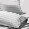 TEXAS LINEN CO. 100% Egyptian Cotton Pillow Cases Standard/Queen Size Set of 2 - Luxury 1200 Series Star Sleepin' Damask Pillow Cases…