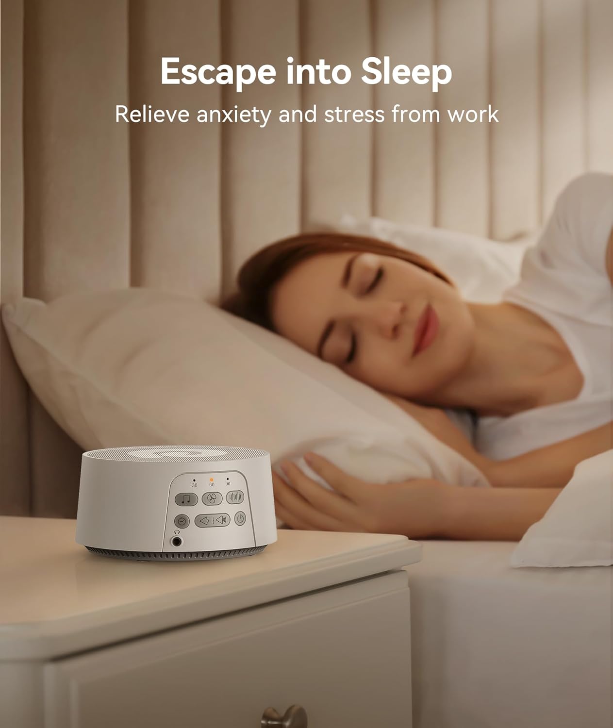Dreamegg White Noise Sound Machine for Adults Sleeping, D3 Pro Sound Machine for Baby Adults, 29 HiFi Sound, Battery/Adapter, Portable Soun…