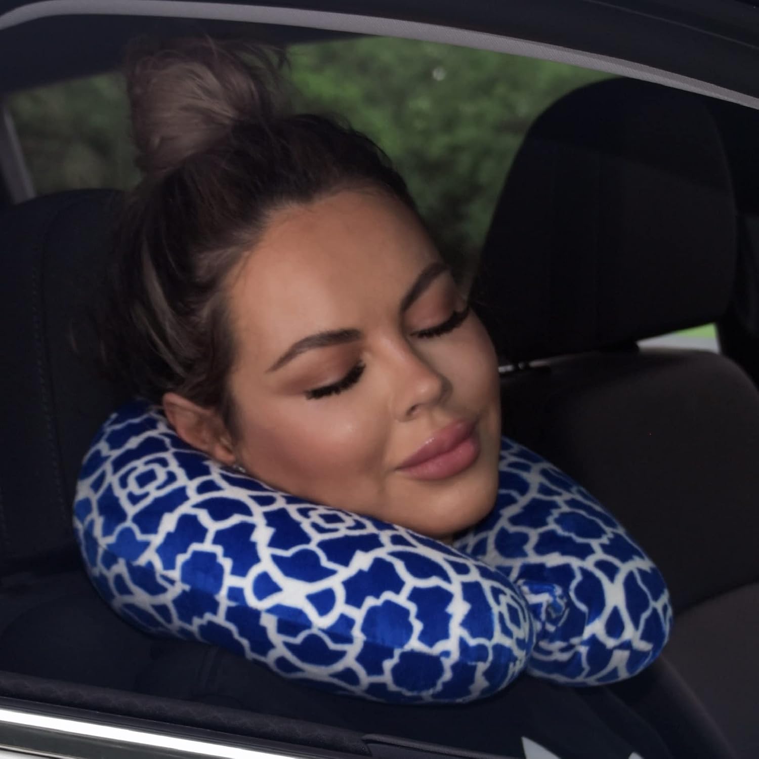 Wolf Essentials Adult Cozy Soft Microfiber Neck Pillow for Travel – Compact, Machine Washable - Perfect for Airplane, Car, or Home Use…