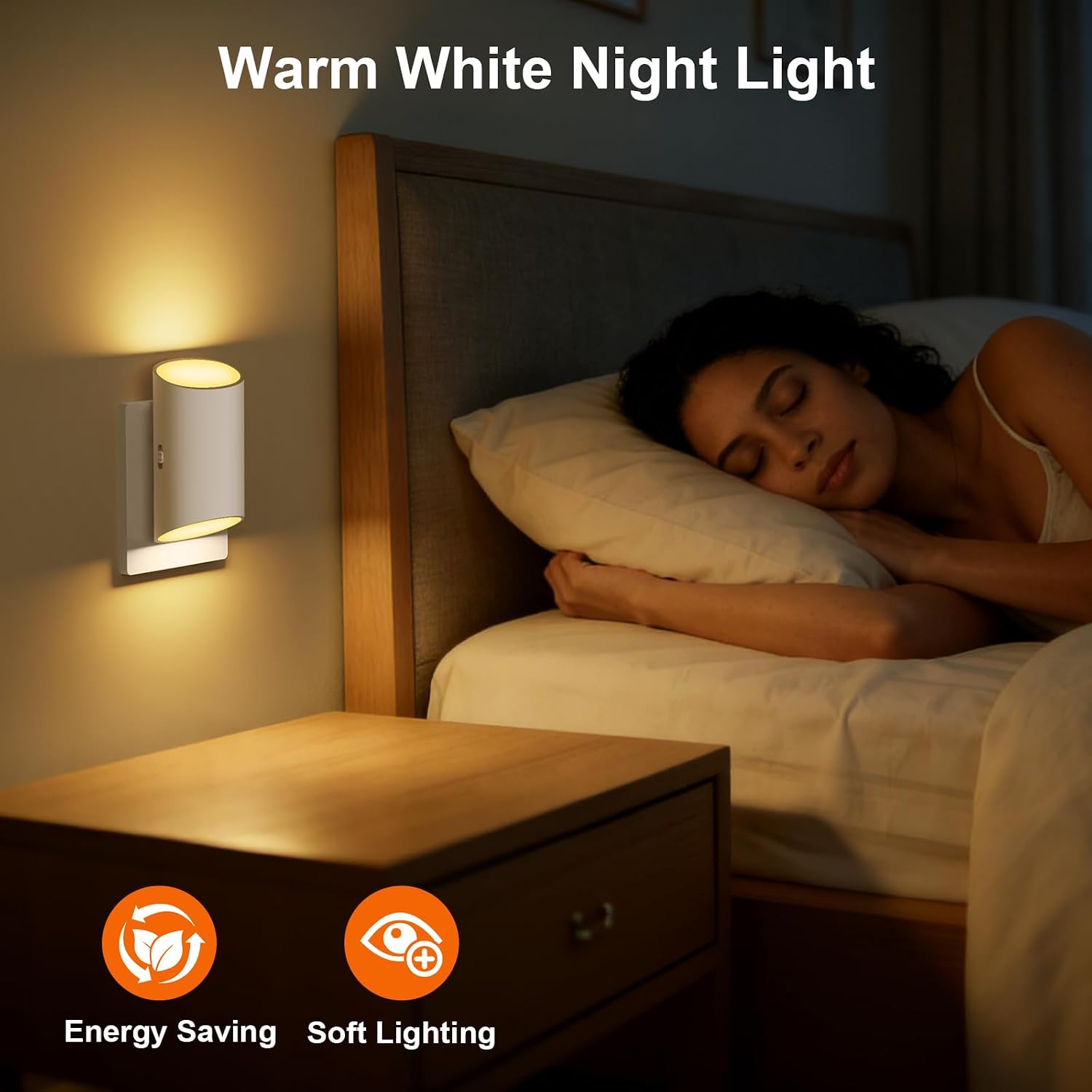 LED Night Light Plug into Wall with Motion Sensor & Dusk to Dawn Sensor, Soft White 3000K, 1-100LM Adjustable Brightness, Nightlights for…