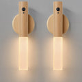 Montford Wall Sconces Set of Two Battery Operated, Motion Sensor Night Light Magnetic Wall Light Rechargeable Wall Sconce, Peel and Stick…