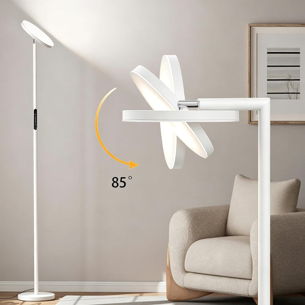 Floor Lamps for Living Room, 32W 3000LM Super Bright LED Torchiere Floor Lamp with Remote & Touch Control, 69" Standing Lamp with…