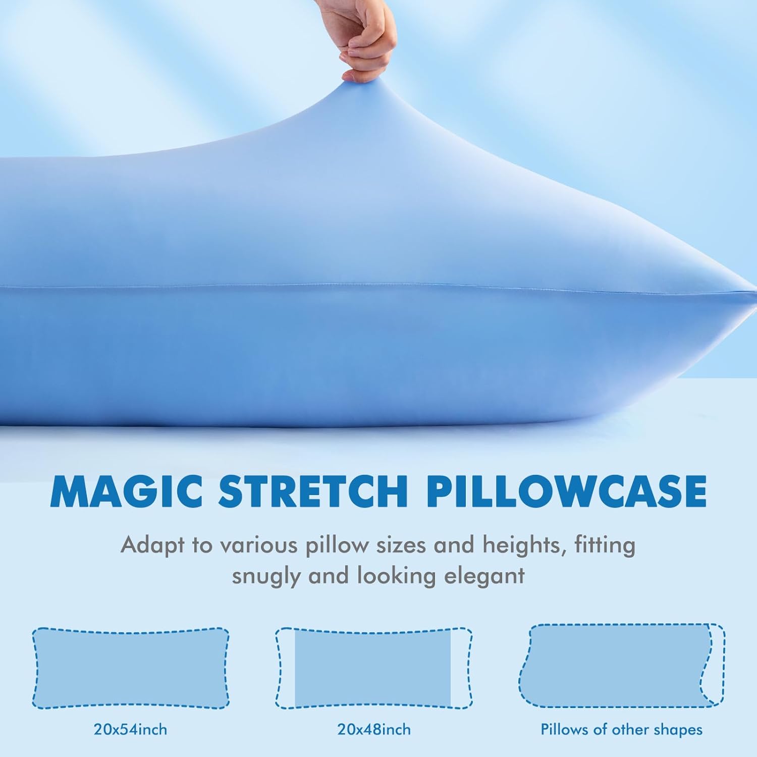 Avolare Cooling Pillow Cases, Arc-Chill Q-Max>0.5 Body Pillowcases for Hair Skin and Hot Sleepers, Soft Silky 20" x 54" Summer Long Pillow…