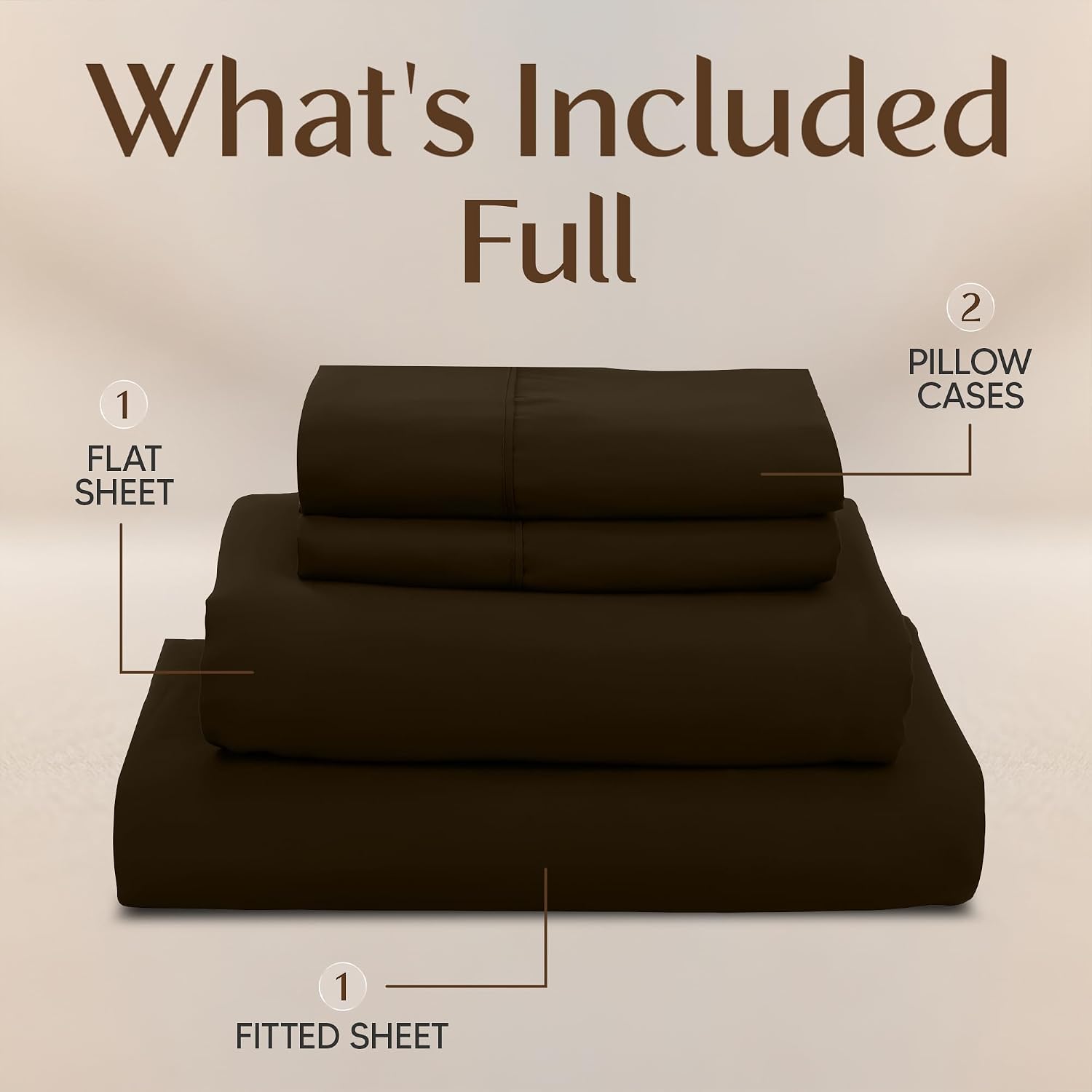 Utopiabedding Utopia Bedding Full Size Sheet Set – 4 Piece Bed Sheets, Soft and Breathable Microfiber, Includes 1 Fitted Sheet, 1 Flat Shee…